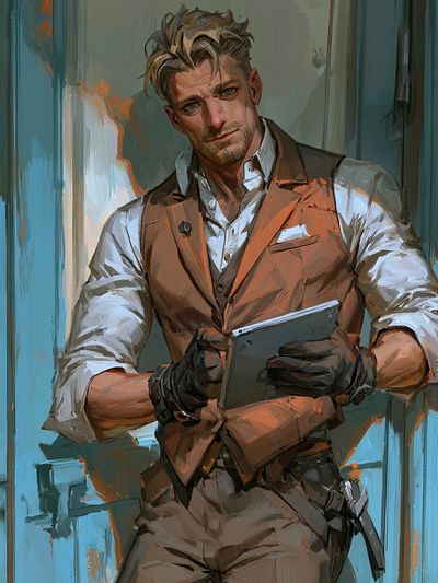 Stylish Portrait Illustration Poster.