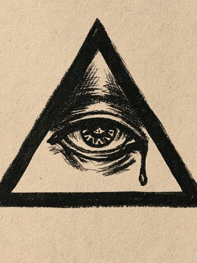 All-Seeing Eye Ink Poster.