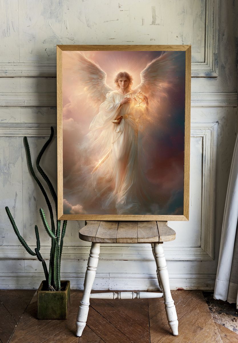 Celestial Angel — Fantasy Print. room preview