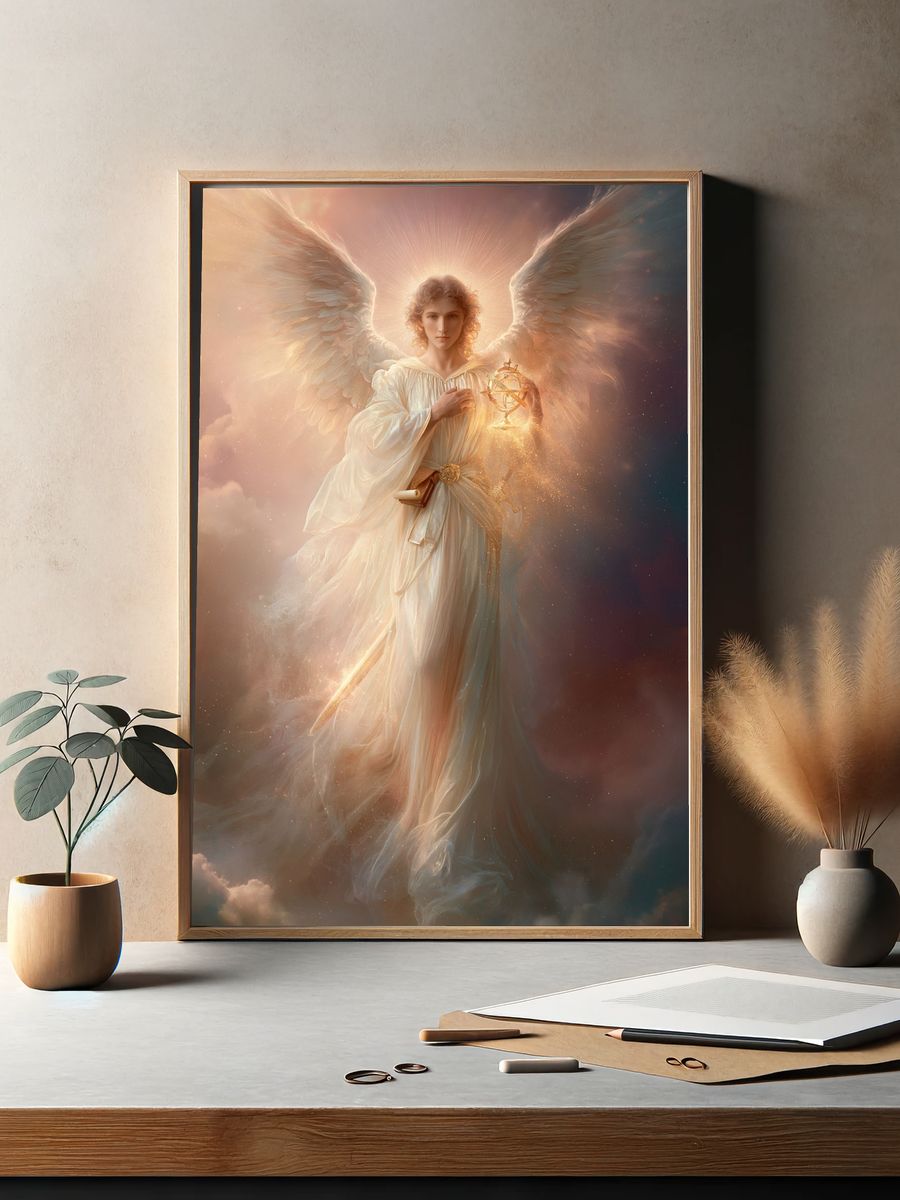 Celestial Angel — Fantasy Print. — room view 2