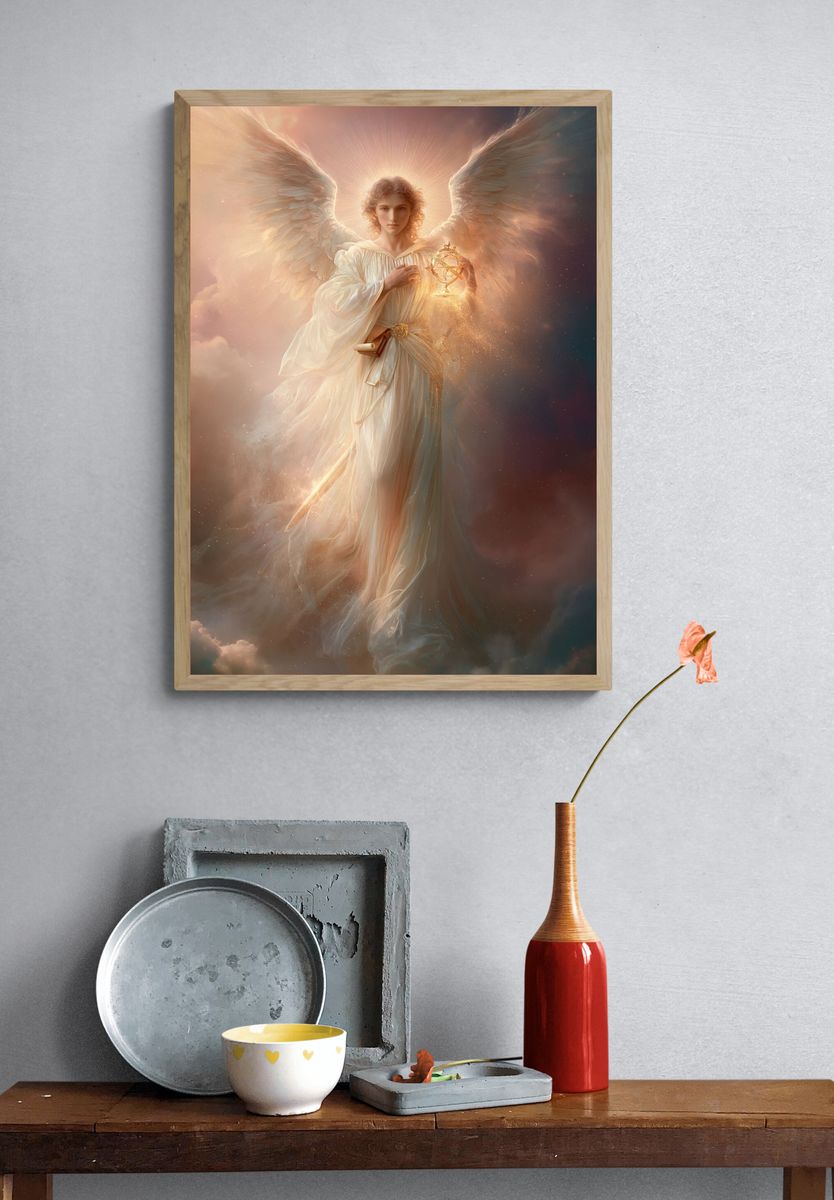 Celestial Angel — Fantasy Print. — room view 3