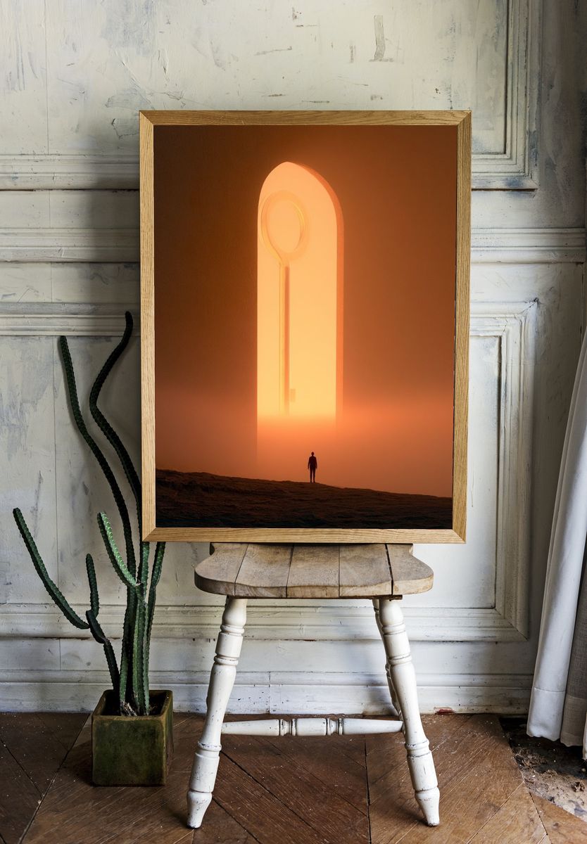 Surreal Portal Landscape Print. room preview