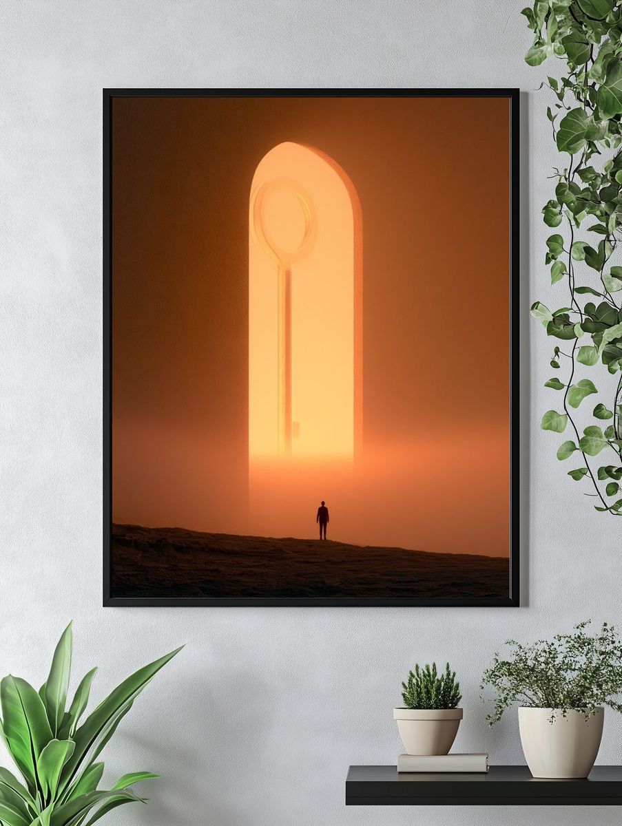 Surreal Portal Landscape Print. — room view 4