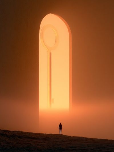 Surreal Portal Landscape Print.