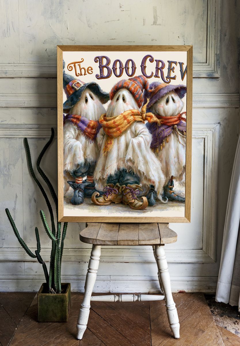 The Boo Crew Halloween Poster. room preview
