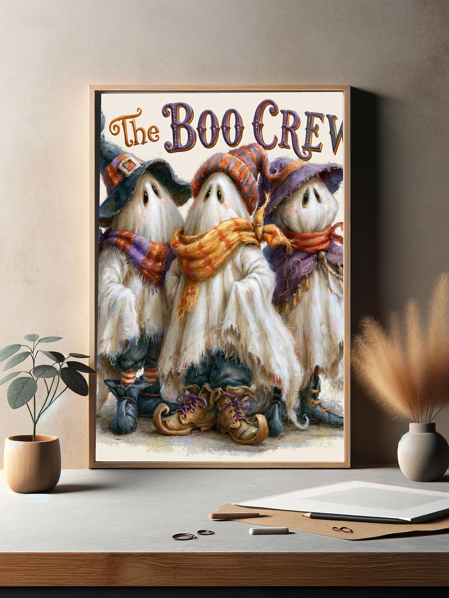 The Boo Crew Halloween Poster. — room view 2