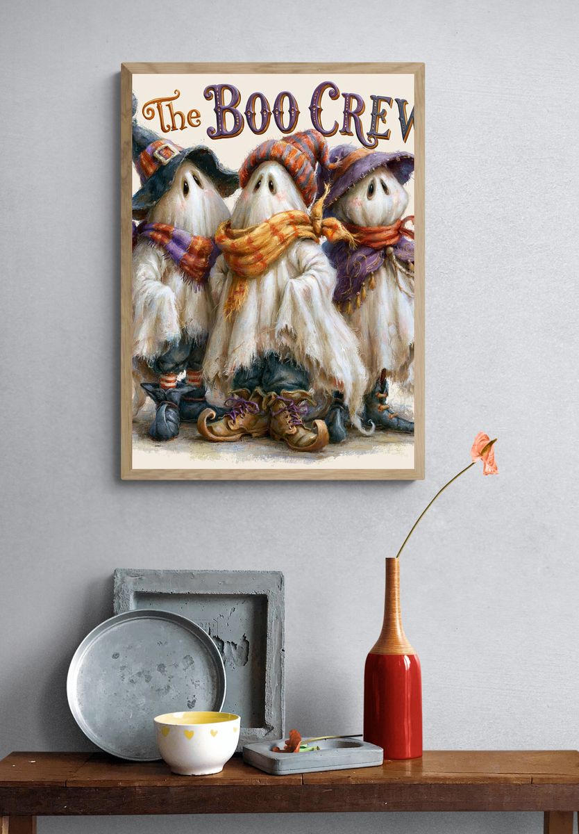 The Boo Crew Halloween Poster. — room view 3
