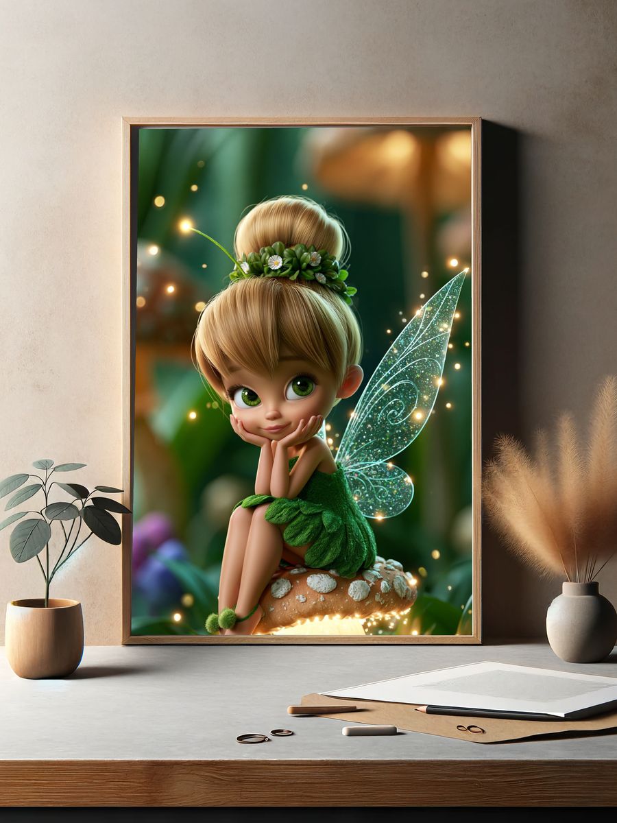 Forest Fairy Illustration Poster. — room view 2