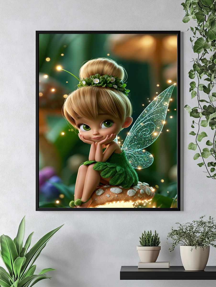 Forest Fairy Illustration Poster. — room view 4