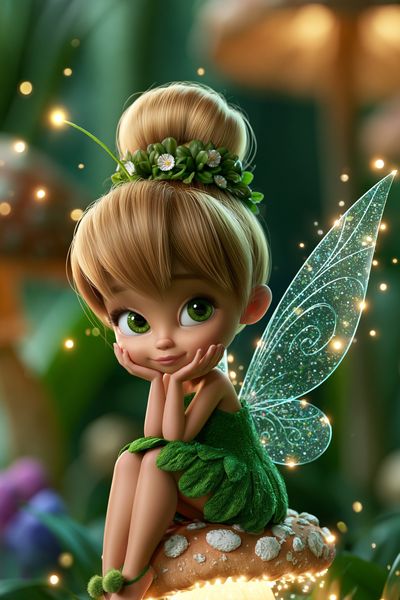 Forest Fairy Illustration Poster.