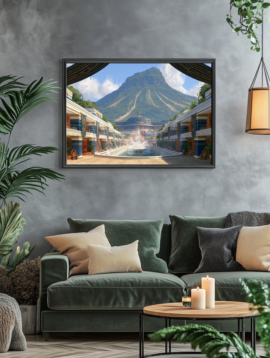 Mythic Mountain Palace Poster. — room view 4