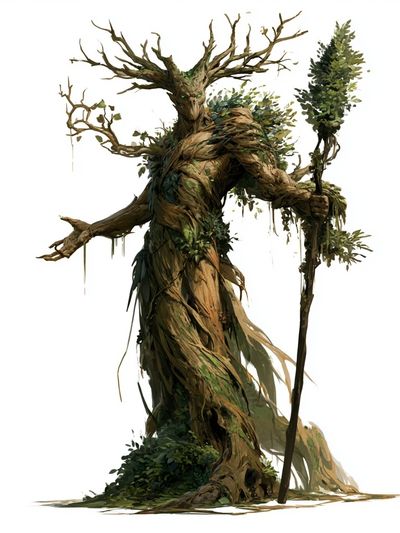 Tree Guardian Illustration Poster. poster