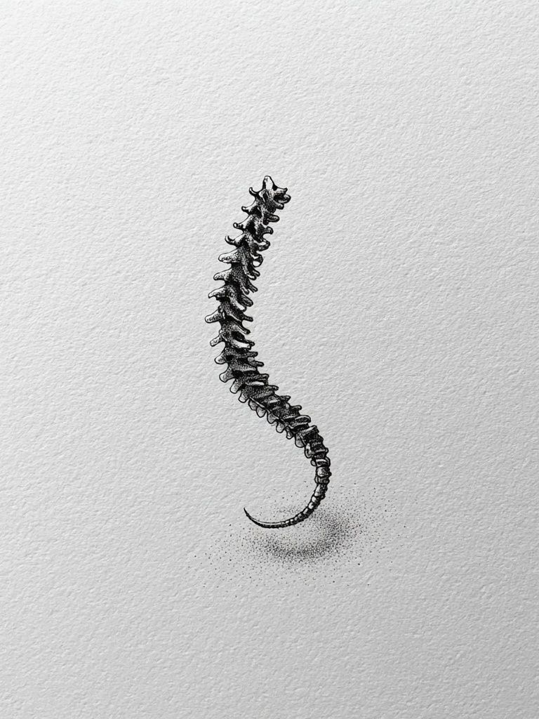 Spine Ink Illustration Poster. poster detail