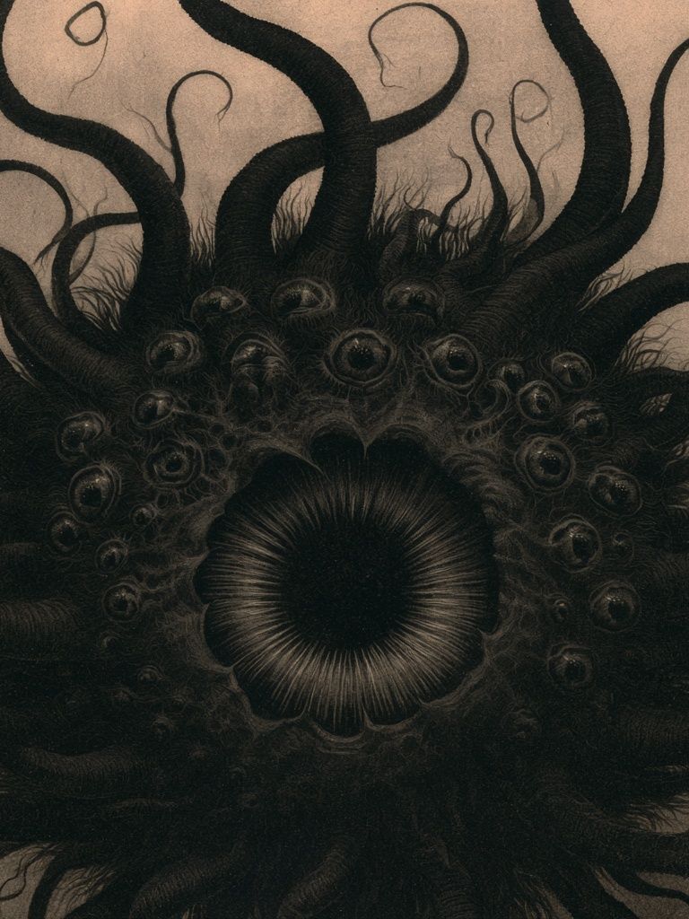 Eldritch Eye Bloom Poster. poster — illustration art
