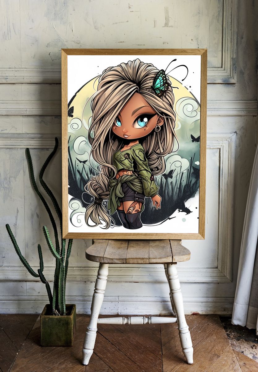 Enchanted Sailboat Forest Poster. — room view 1