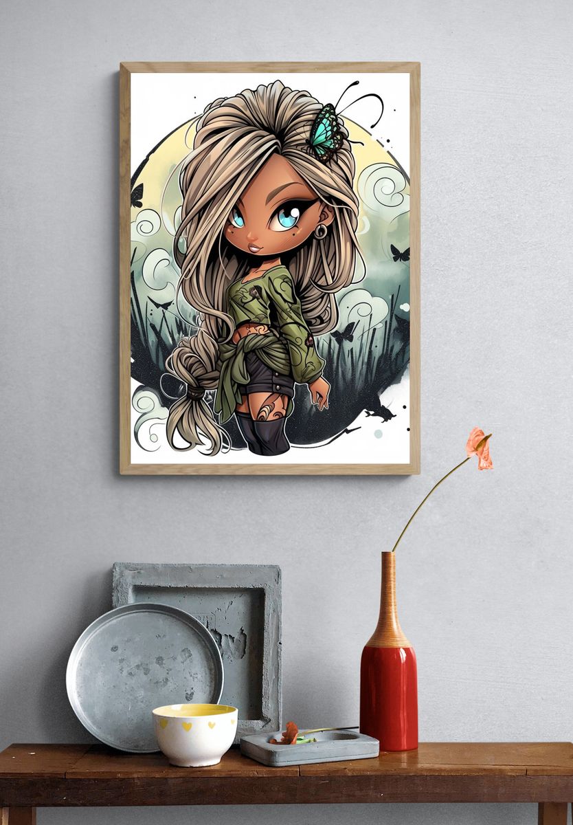 Enchanted Sailboat Forest Poster. — room view 3