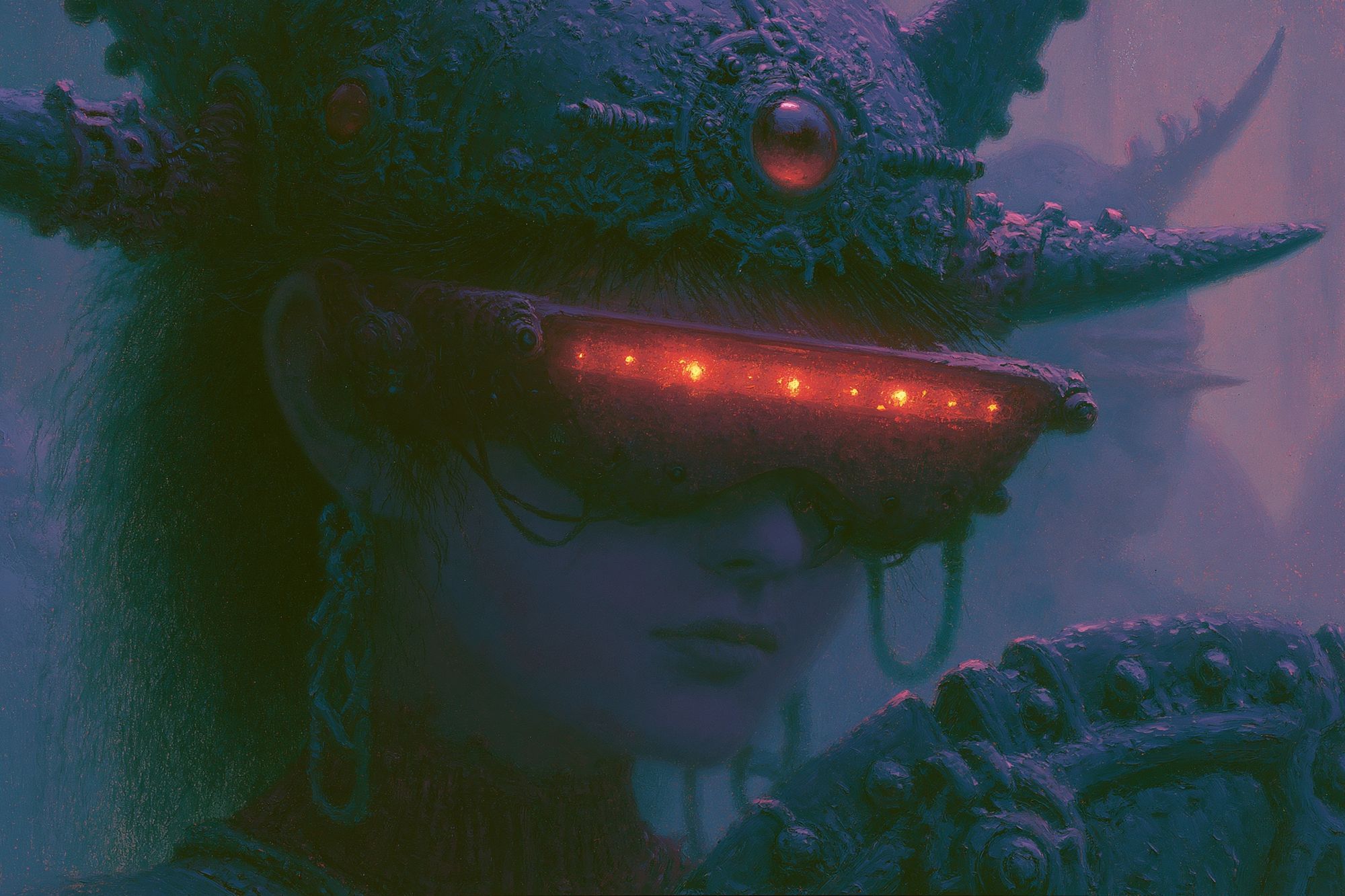 Cybernetic Goddess Digital Art Poster. poster detail