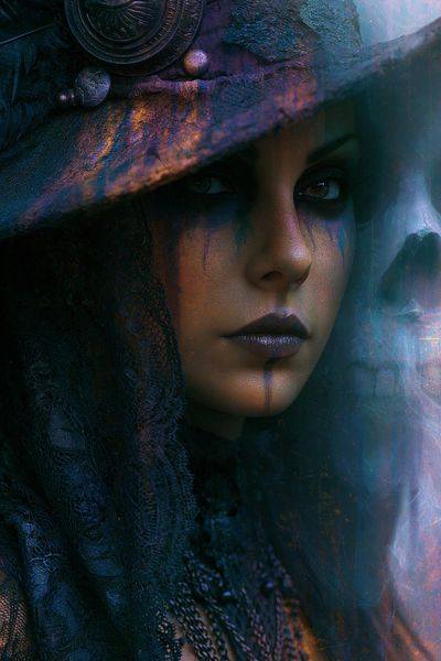 Elf Sorceress Digital Art Poster.