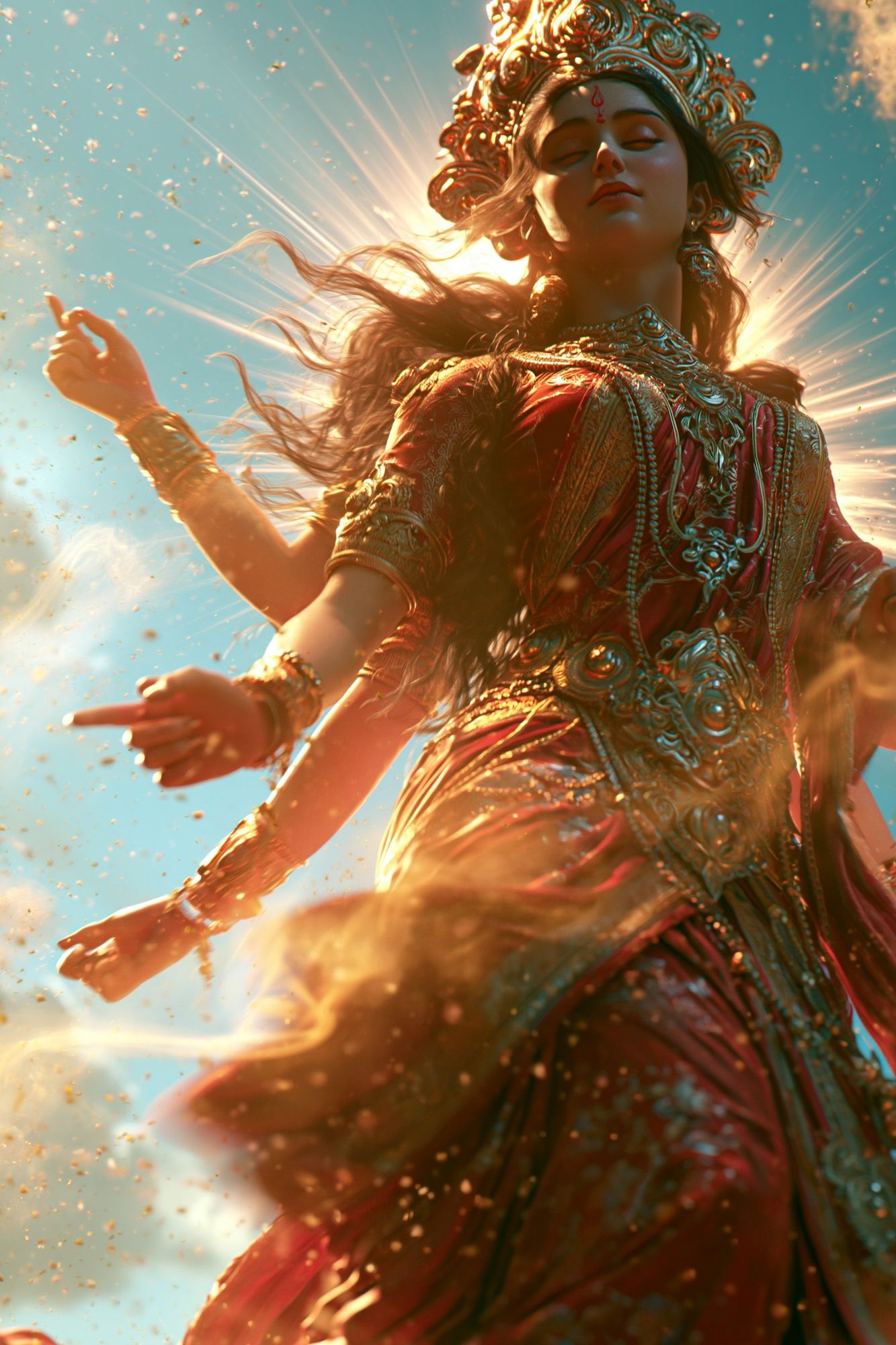 Celestial Goddess Digital Art Poster. poster — illustration art
