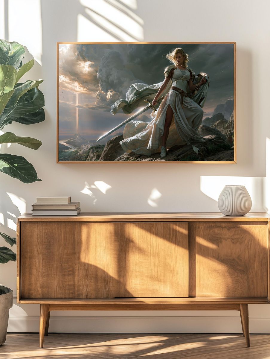 Warrior Queen Fantasy Print. — room view 3