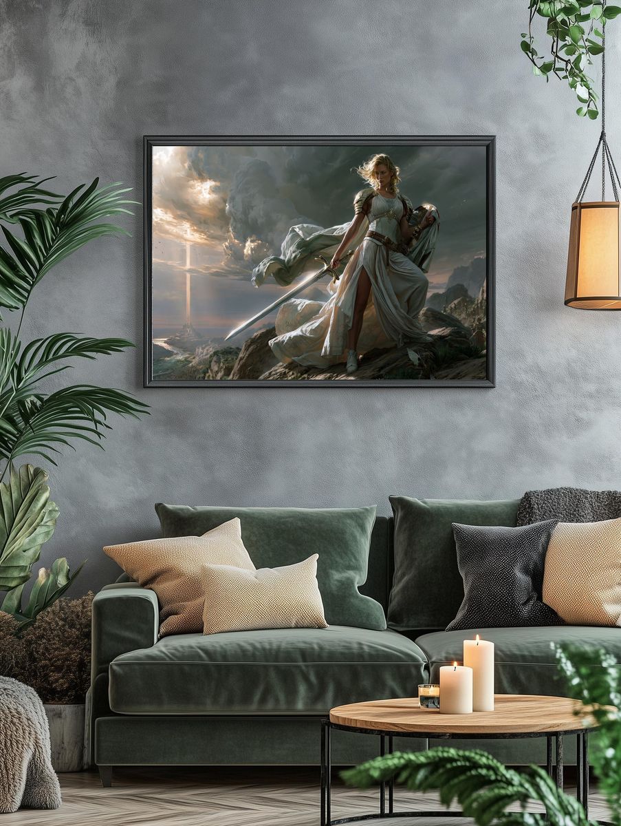 Warrior Queen Fantasy Print. — room view 4