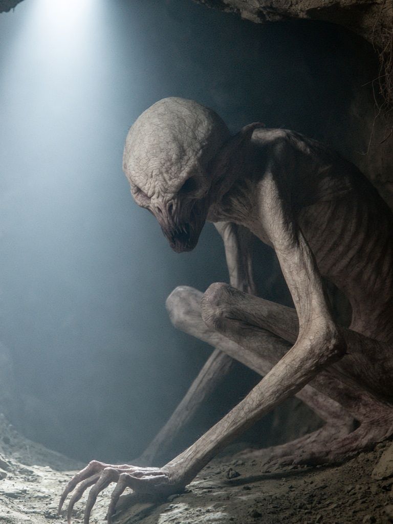 Cave Dweller Creature Poster. poster detail