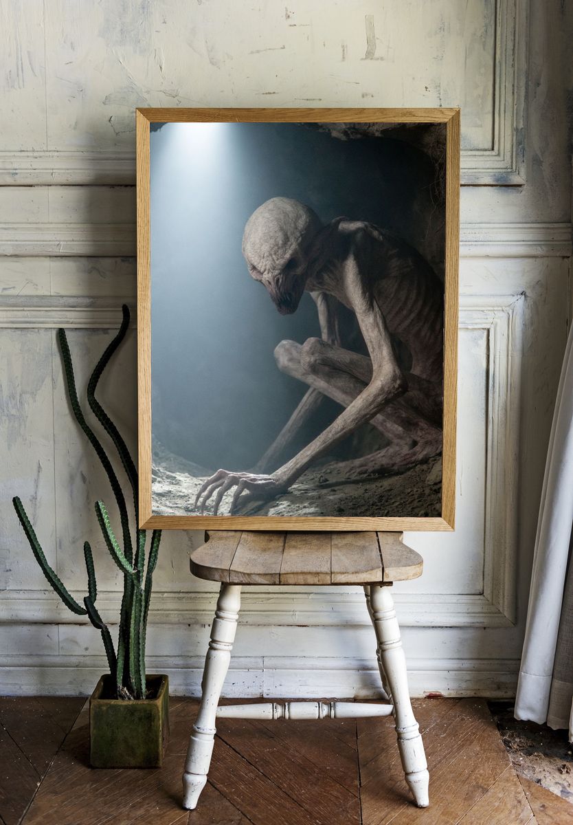 Cave Dweller Creature Poster. room preview
