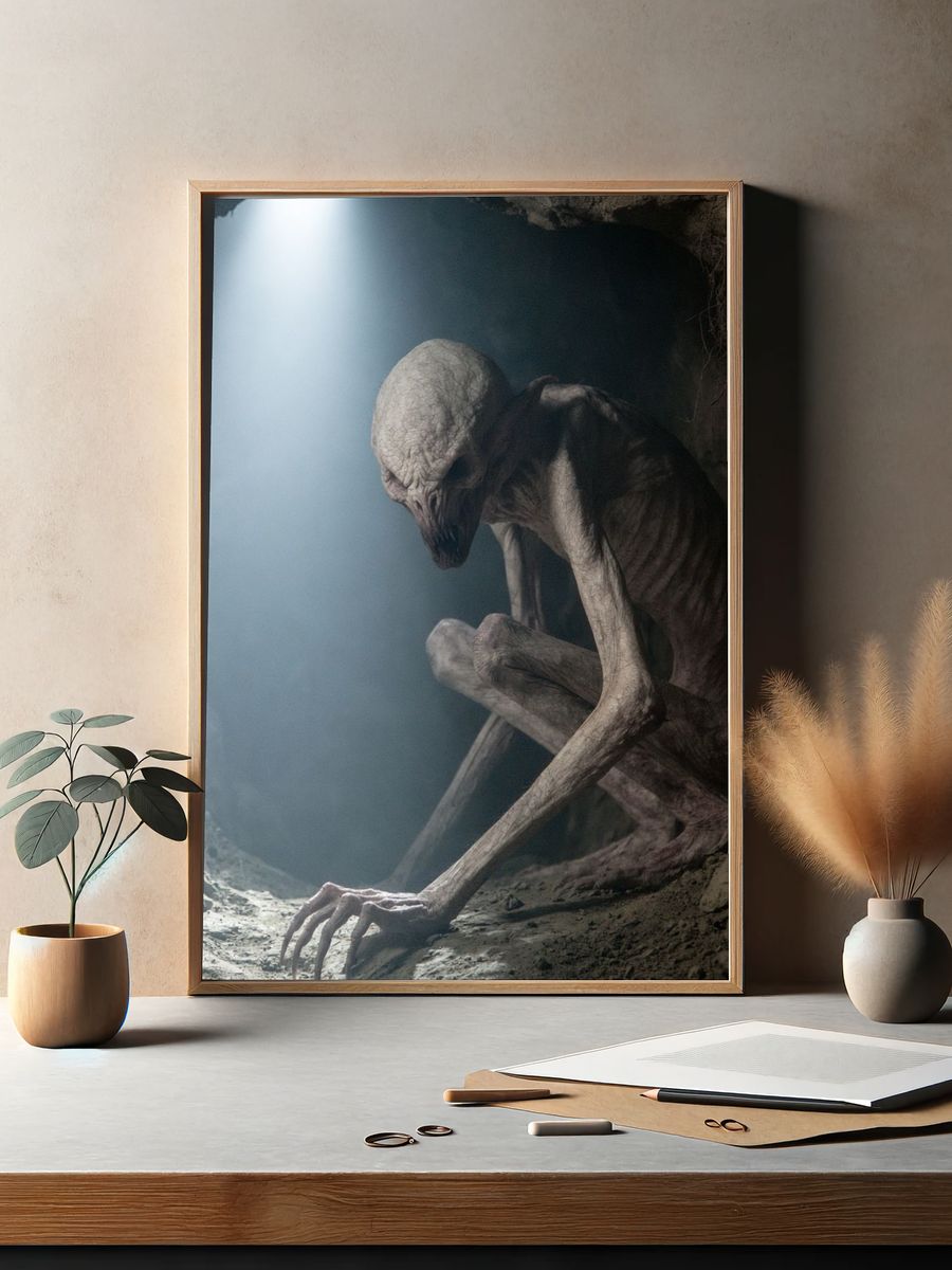 Cave Dweller Creature Poster. — room view 2