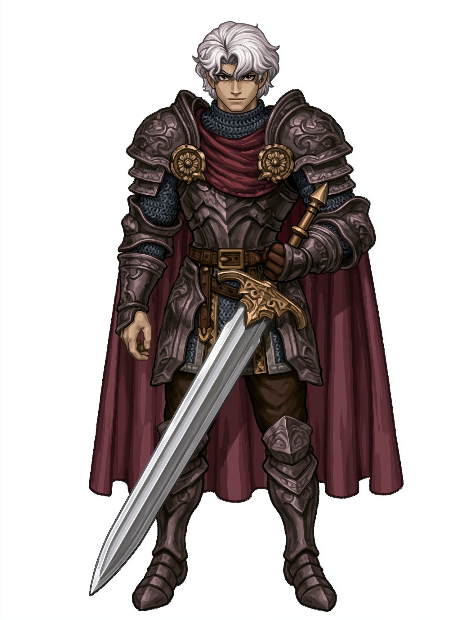 Armored Fantasy Warrior Poster. poster — illustration art