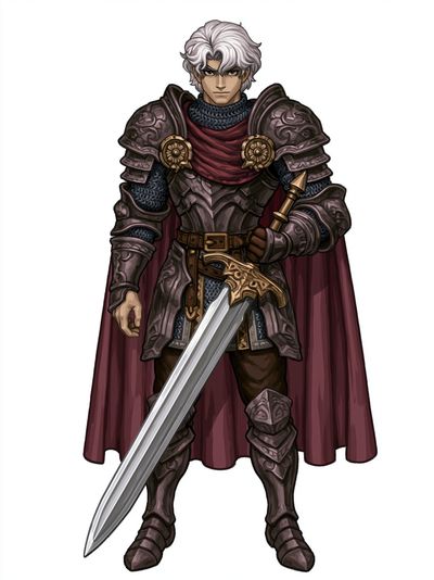 Armored Fantasy Warrior Poster.