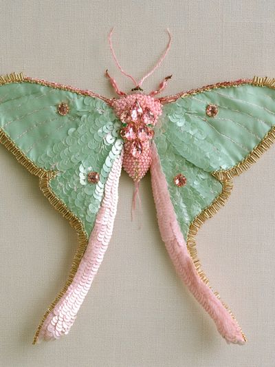 Pastel Moth Illustration Poster.