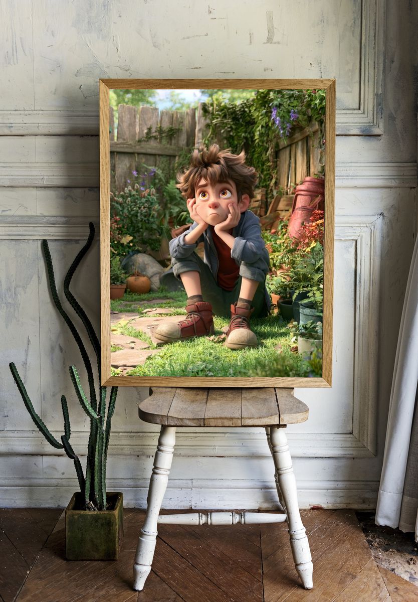 Garden Daydream Illustration Poster. room preview