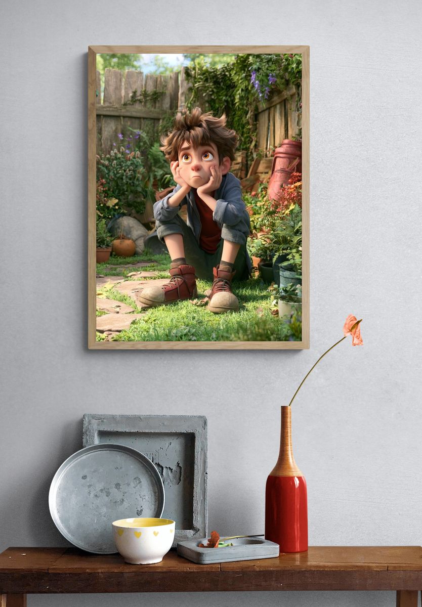 Garden Daydream Illustration Poster. — room view 3