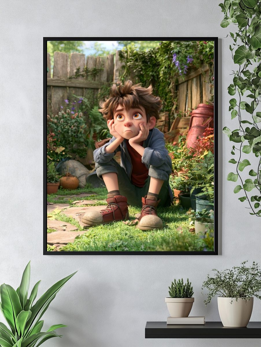 Garden Daydream Illustration Poster. — room view 4