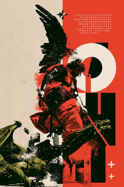 Winged Warrior Digital Art Poster. poster