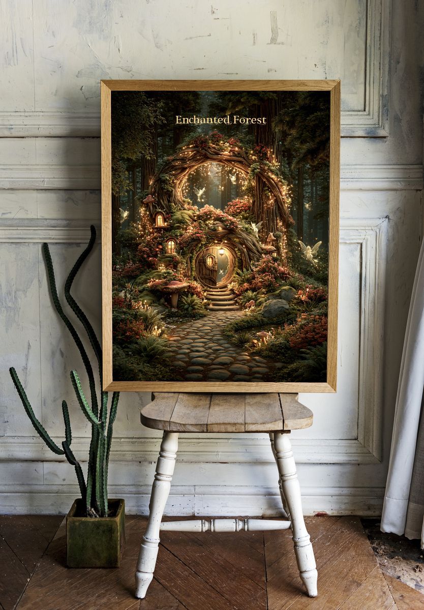 Enchanted Forest Fantasy Poster. room preview