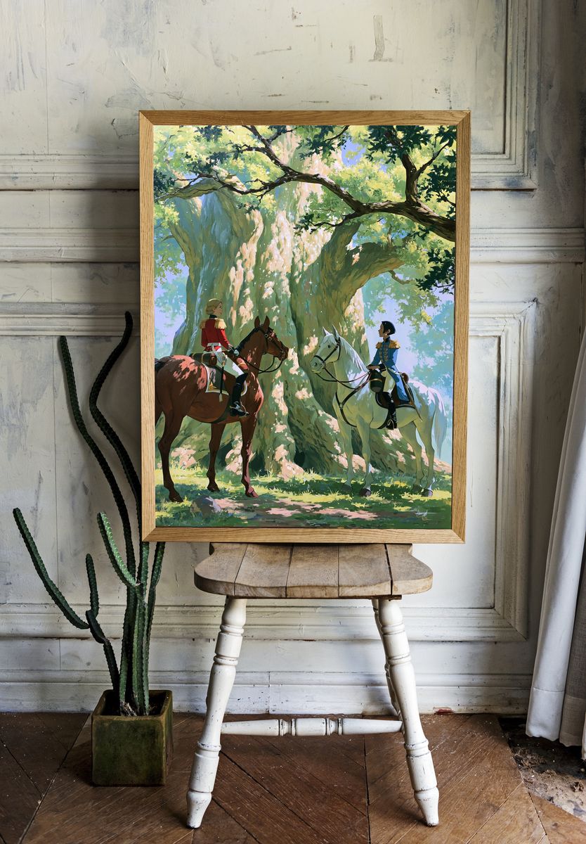 Enchanted Forest Riders Print. — room view 1
