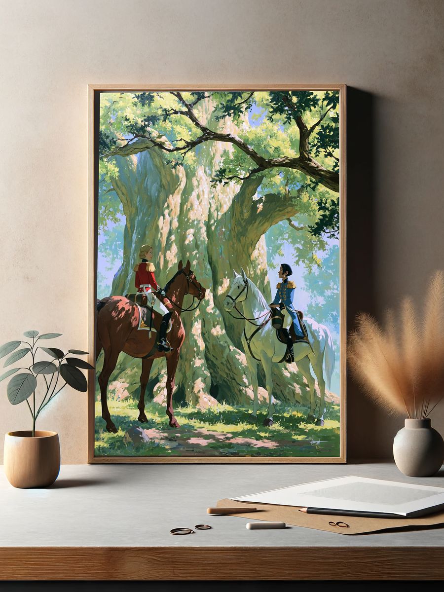 Enchanted Forest Riders Print. — room view 2