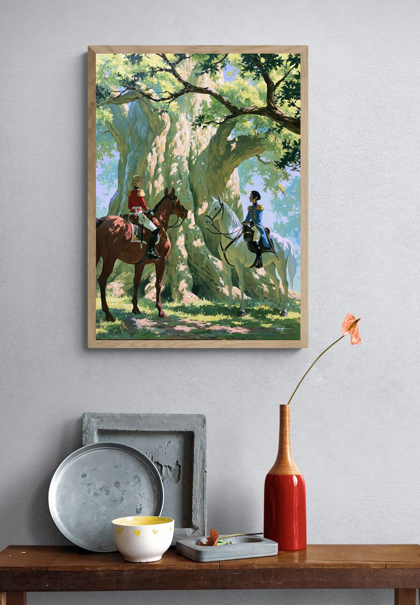 Enchanted Forest Riders Print. — room view 3