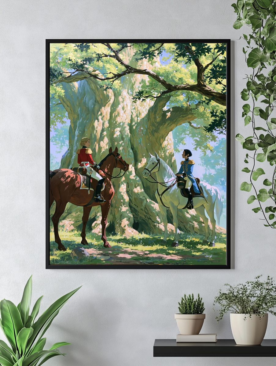 Enchanted Forest Riders Print. — room view 4