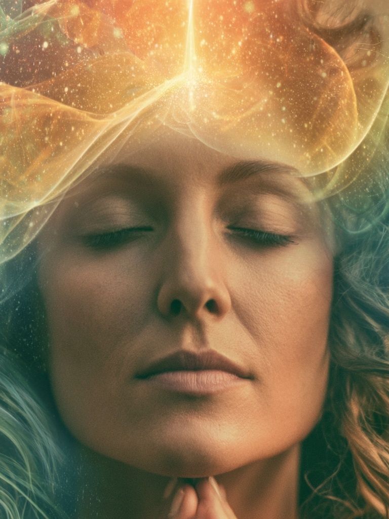 Celestial Woman Portrait Print. poster detail