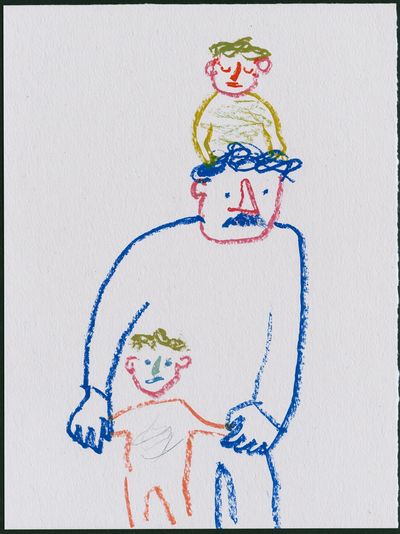 Family Line Drawing Poster. poster