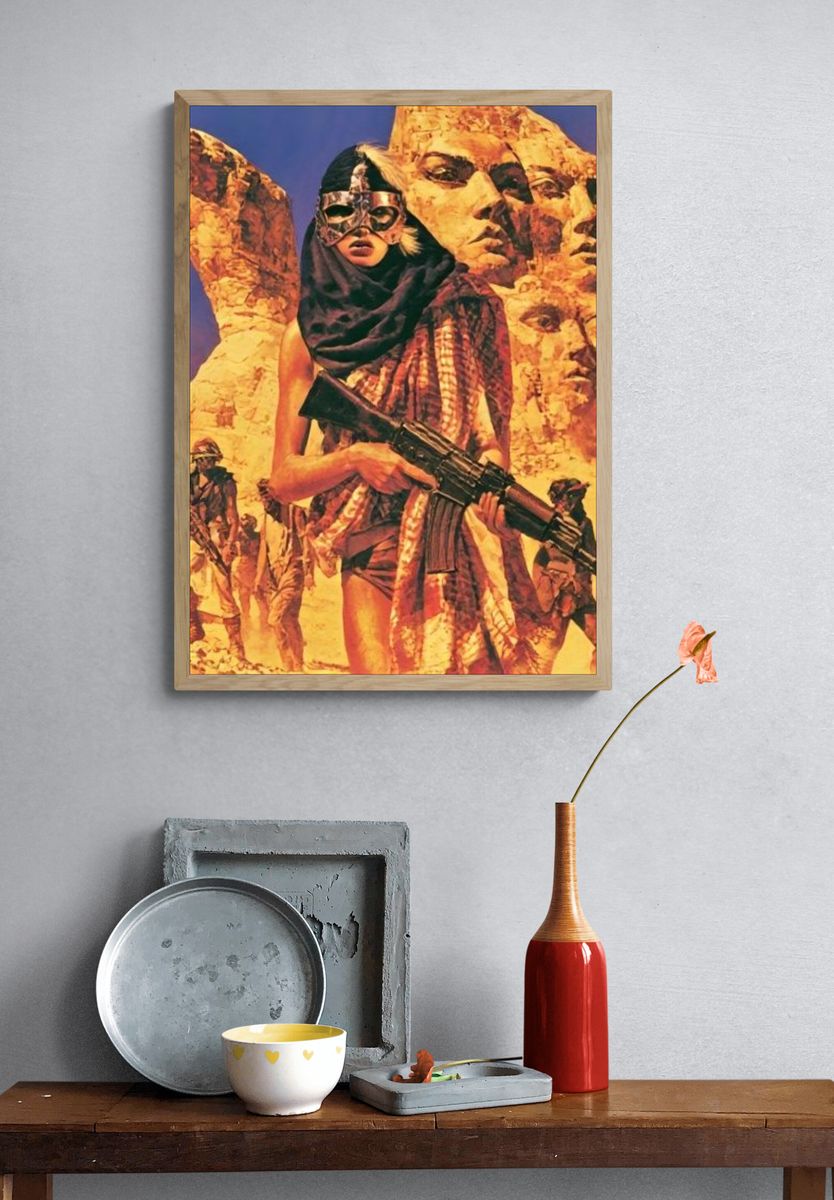 Desert Warrior Surrealism Print. — room view 3