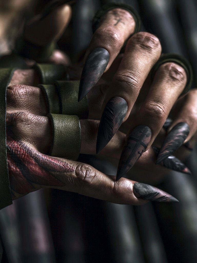 Dark Clawed Hand Illustration Poster. poster — illustration art
