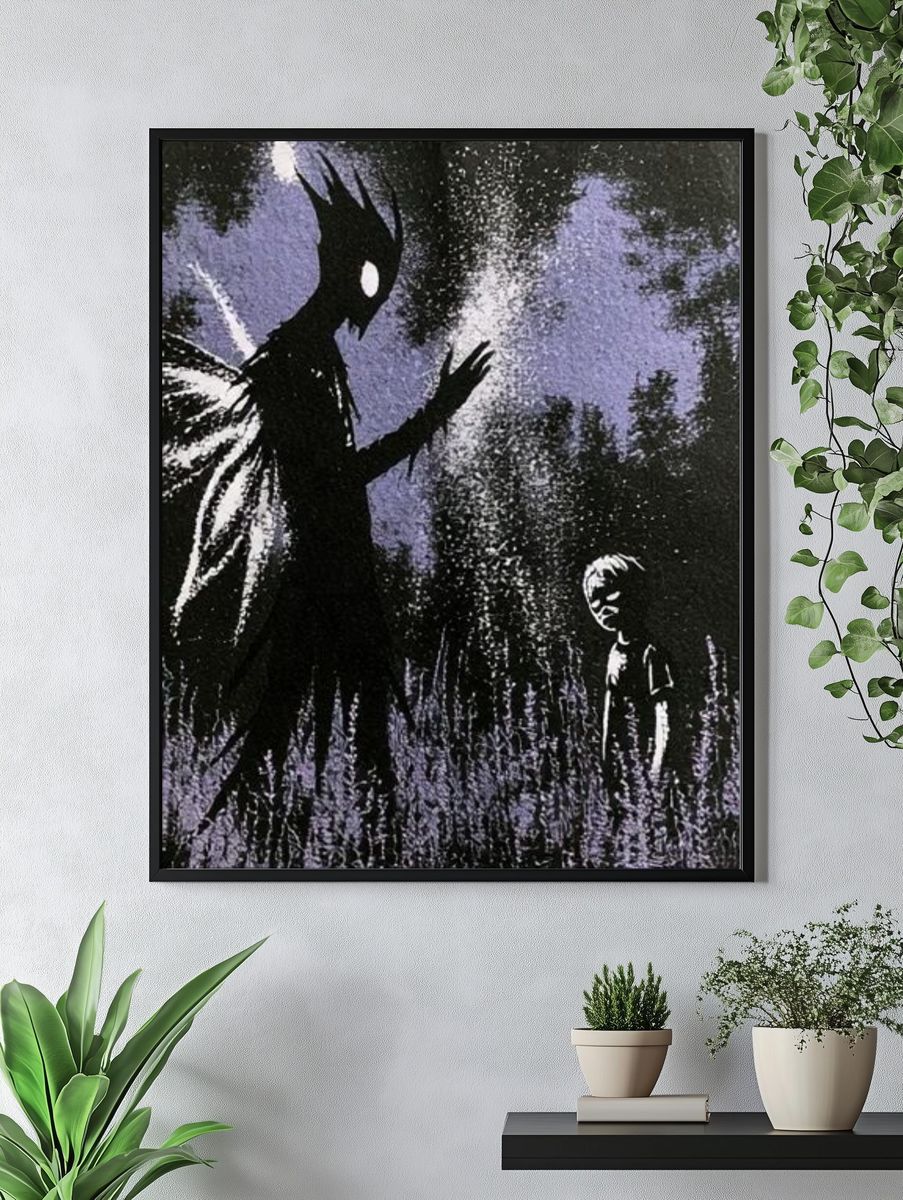 Playful Cats Illustration Poster. — room view 4