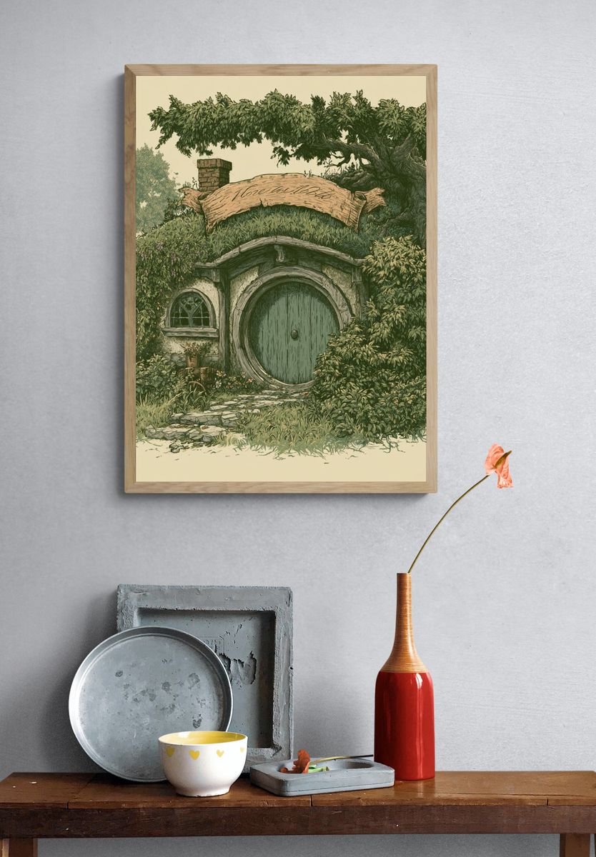 Hobbit House Botanical Print. — room view 3