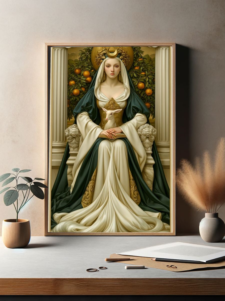The High Priestess Tarot Poster. — room view 2