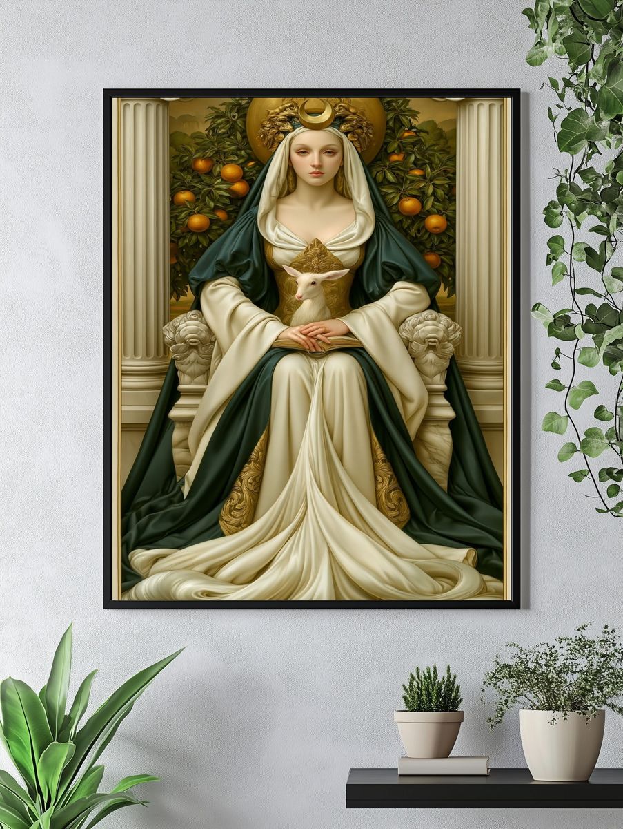 The High Priestess Tarot Poster. — room view 4