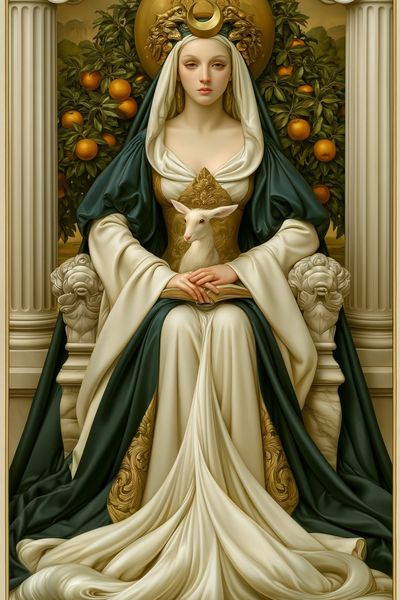 The High Priestess Tarot Poster.