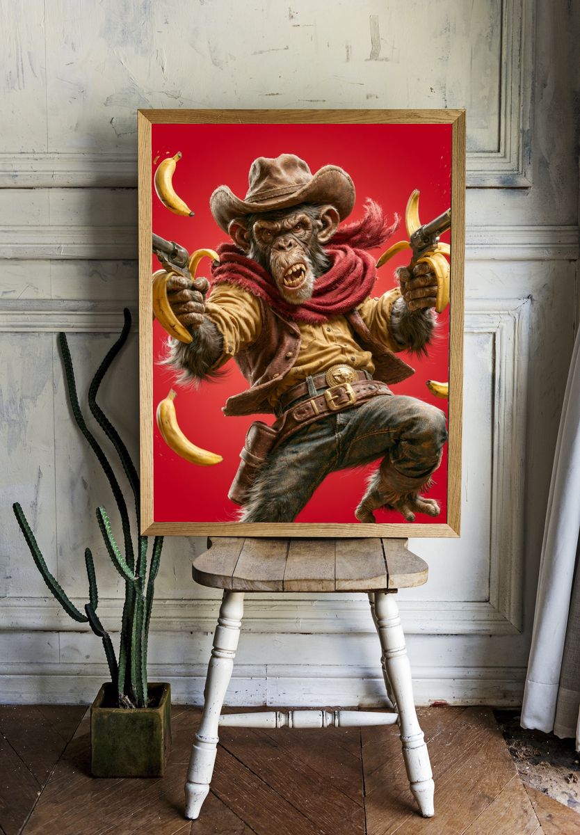 Dreamy Library Interior Illustration Poster. room preview